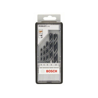 Set de 5 mèches hélicoïdales à bois Robust Line BOSCH 2607010527