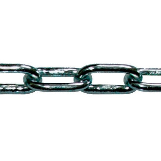 Chaîne droite zinguée LEVAC - Ø 8 x 53 mm - Au metre lineaire - 2042IB