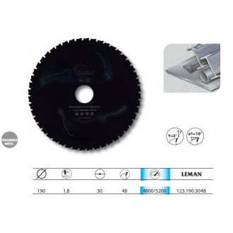 Lame cera-metal  190x30x48z métaux - 123.190.3048