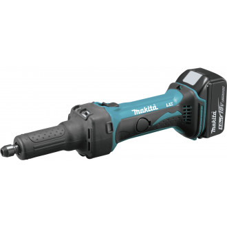 Meuleuse droite 18 v li-ion 5 ah  makita - 2 batteries, chargeur, coffret - dgd800rtj