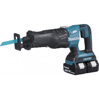 Scie récipro 36 v => 2 x 18 v li-ion 5 ah  makita - 2 batteries, chargeur, coffret - djr360pt2
