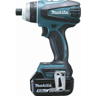 Perceuse visseuse 4 fonctions 18 V Li-Ion 5 Ah MAKITA - 2 batteries, chargeur, coffret - DTP141RTJ