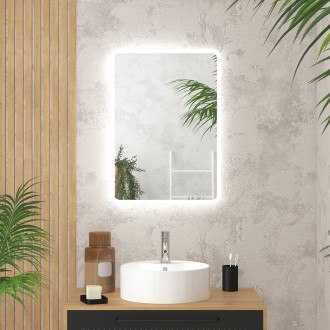 Miroir rectangle - 50x70x4cm go rectangular led 50 Aurlane - MIR039