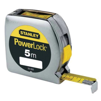 Mètre Powerlock lecture directe STANLEY 5m x 19mm - 0-33-932 