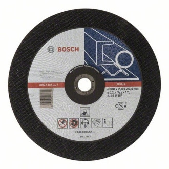 Disque EXPERT à tronçonner BOSCH à moyeu plat Spécial métaux 300X2.8X25.4 MM - 2608600542