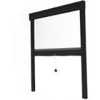 Moustiquaire OPERA verticale - Ressort de rappel et frein de remontée - 100x160 - Marron - ZV05410016017