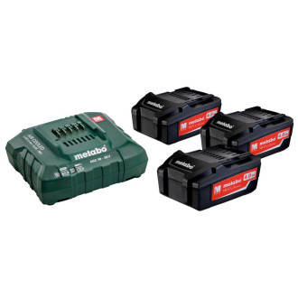 Set de 3 batteries 4ah avec chargeur
