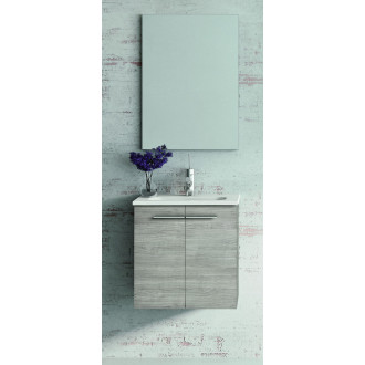 Ensemble meuble STREET pack 50 - 2 portes - Meuble coloris : Gris sablé