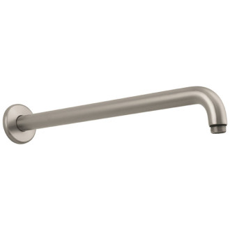 Bras de douche m 1/2" saillie 389 mm nickel brossé