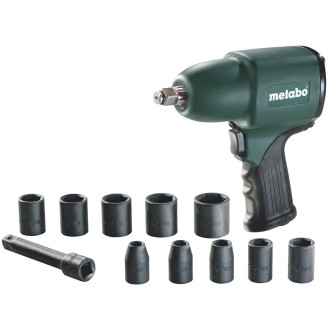  Boulonneuse à choc à air comprimé METABO DSSW 360 set 1/2" + 10 clés à douilles - 6.04118.50