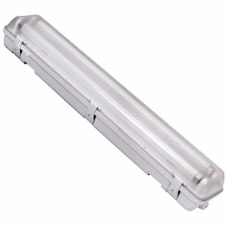 Réglette étanche ip65 double tube t8 120cm (boitier vide)