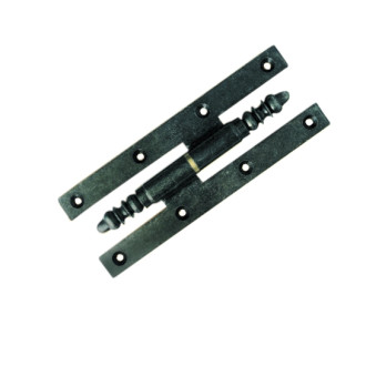 Paumelle picarde rustique noire 190x70 mm - gauche - PR197GE