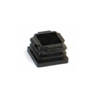 Embout noir entrant AVL pour tube carre T50x50 - 37350