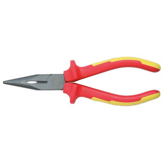 Pince à bec demi-ronds longueur isolé 1000V KS TOOLS poignée bi-composants - 117.1117