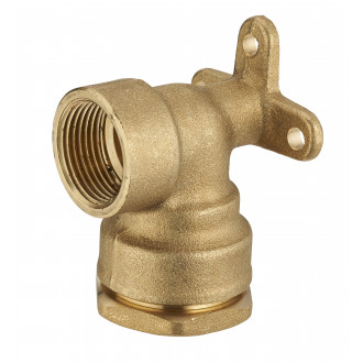 Coude applique laiton pour tuyau polyéthylène sortie femelle F1/2' (15x21) NOYON & THIEBAULT - Ø 20 mm - 1735-2015L1