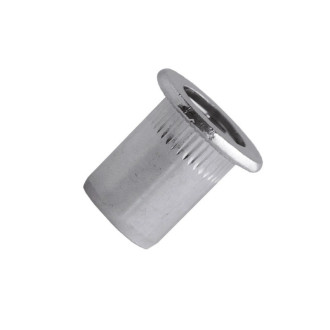 Écrou cranté tête plate SCELL IT ØM4 acier zingué - L.13 mm - Øperç.7 mm - Boîte de 500 - TCD0530
