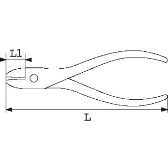 Pince électronique coupante tête extra fine axiale sam - 542t