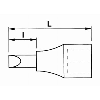 Douille tournevis 1/2 ribe l100-rb13 sam - sr1013