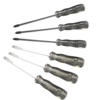 Jeu 6 tournevis a frapper acetate fente et pozidriv SAM - TCETPHJ6