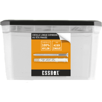 Cheville ESSBOX SCELL-IT nylon - Ø10 mm x 120 mm - Boite de 40 - EX-91013410120