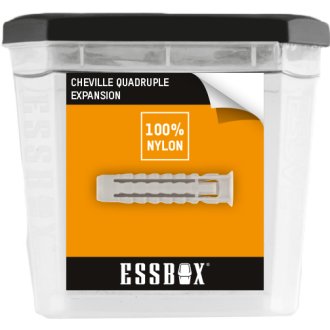 Cheville ESSBOX SCELL-IT Nylon - Galaxy - Ø8 mm x 40 mm - Boite de 100 - EX-91011408