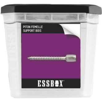 Piton femelle ESSBOX SCELL-IT support bois - ØM6 mm x 60 mm - Boite de 50 - EX-91151106