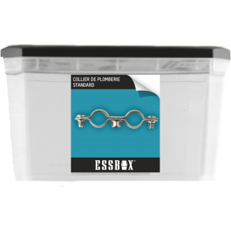 Collier de plomberie ESSBOX SCELL-IT Double standard Ø16 mm - Ø7 mm x 150 mm - Boite de 50 - EX-93211116