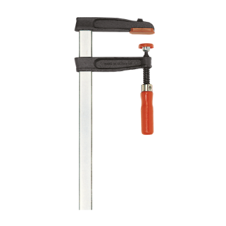 Presse à vis fonte et acier TGR - BESSEY - poignée bois - serrage 300 mm - saillie 80 mm - Rail 25X6 mm - TGR30B8