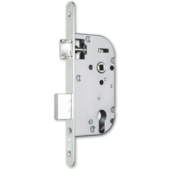 Coffre axe 40 nf métalux clé i gauche aspect inox euro-elzett - sans gache réversible - g838e0d7k4l roz