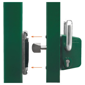 Serrure portail coulissant Inox LOCINOX profil 50 - LSKZ5050 U2L Serrure portail coulissant Inox LOCINOX profil 50 - LSKZ5050 U2L