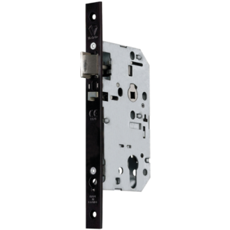 Serrure urgence à larder D457 VACHETTE - axe 50 mm - tétière réversible - noir droite - 14497000