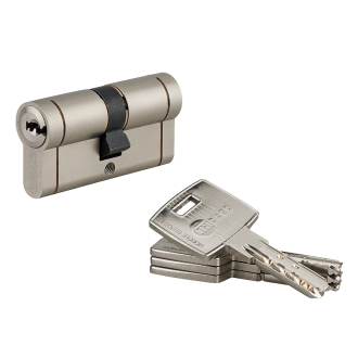 Cylindre Transit THIRARD - Profil européen - Bouton - 30x30 mm - 4 clés - 018757