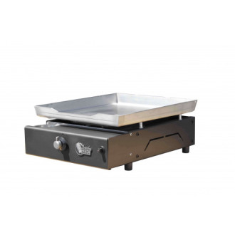 Plancha à gaz lagos 1 feu - plaque inox et caisson epoxy - la1_1f