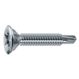 Vis mustad drillex pour pvc - tête fraisée réduite philips - ø3.9x25 mm - boite de 1000 - chromiting - sp435a390250c8c