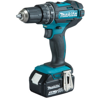 Perceuse visseuse à percussion MAKITA 18V 4.0Ah - 2 batteries, chargeur, coffret - DHP482RMJ
