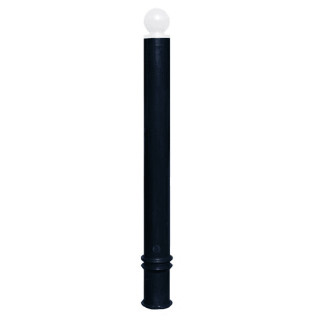 Potelet flexible spécial PMR VISO - tête ronde - Ø100 mm - hauteur 1560 mm - noir ral 9005 - TPU1300RNB/2018