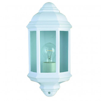 Applique outdoor & porch, en fonte d'aluminium blanche et verre