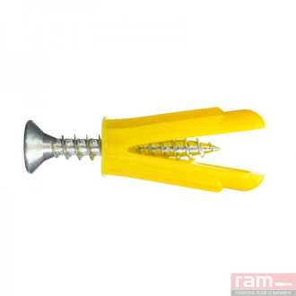 Boite 80 chevilles AGGRIP® 4/7 avec vis 5x35 multi-matériaux