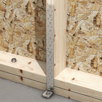 Ancrage pour montant d'ossature + 1 rondelle dimensions au choix