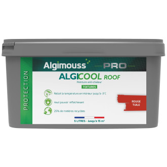 Peinture anti chaleur réflective ALGICOOL ROOF pour toiture - Conditionnement et couleur au choix