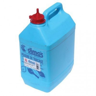Bidon de 4 kg poudre à tracer rouge haute qualité DIMOS