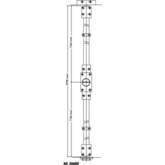 502000-02-2a verrou h/b 3pts 5 pistons a bouton 502 50gh