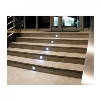 Applique led ip54 0,6 watt rectangulaire encastrable - couleur éclairage au choix