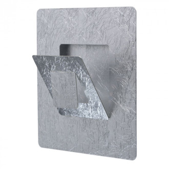 Applique murale argentée techno   10 cm