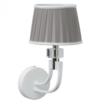 Applique murale blanche elegance 1 ampoule 25 cm