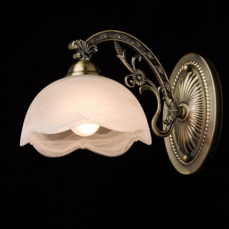 Applique murale laiton classic 1 ampoule 18 cm