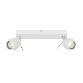 Applique travis, blanc et verre, 2 ampoules