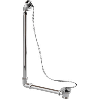 Bonde de baignoire cw5 a bouchon et chainette chr