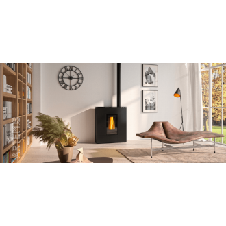 Poêle à pellets godin artemis 9kw - noir - 491009