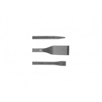 Set de 3 burins LongLife (Pointu, Plat et Bêche) SDS-Plus BOSCH 2607019159